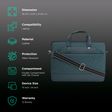 Dr. Vaku DA SALERNO Leather Laptop Sling Bag for 13 & 14 Inch Laptop (Water Resistant, Blue)_3