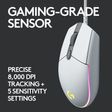logitech G203 Wired Mouse with Customizable Buttons (8000 DPI, LED Lights, White)_3