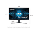 SAMSUNG Odyssey G7 80 cm (32 inch) WQHD VA Panel QLED Curved Height Adjustable Gaming Monitor with Black Equalizer_2