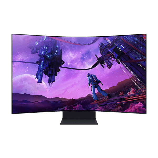 SAMSUNG Odyssey Ark 138.8 cm (55 inch) Ultra HD 4K VA Panel Mini-LED Curved Height Adjustable Gaming Monitor with Quantum Matrix Technology_1