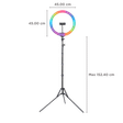 Digitek DRL-15C RGB Ring Light with Stand for Live Streaming, Selfie, Video Chatting & Vlogging (Maximum Load Upto 5Kg)_2