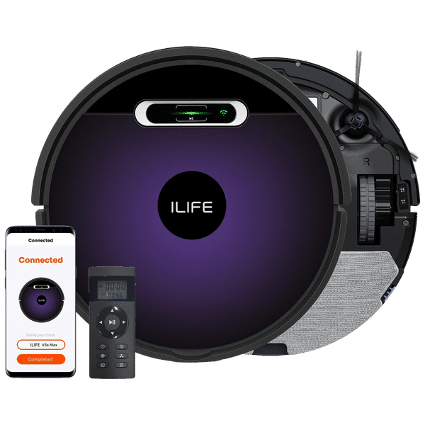 ILIFE V3s Max 20 Watts Robotic Vacuum Cleaner (600ml, Purple)_1