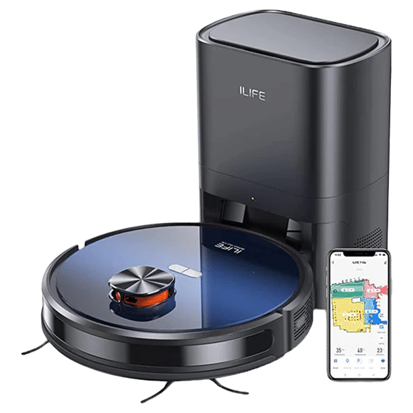 ILIFE T10s Robotic Vacuum Cleaner & Mop with Wi-Fi Connectivity (Alexa & Google Assistant, Black)_1