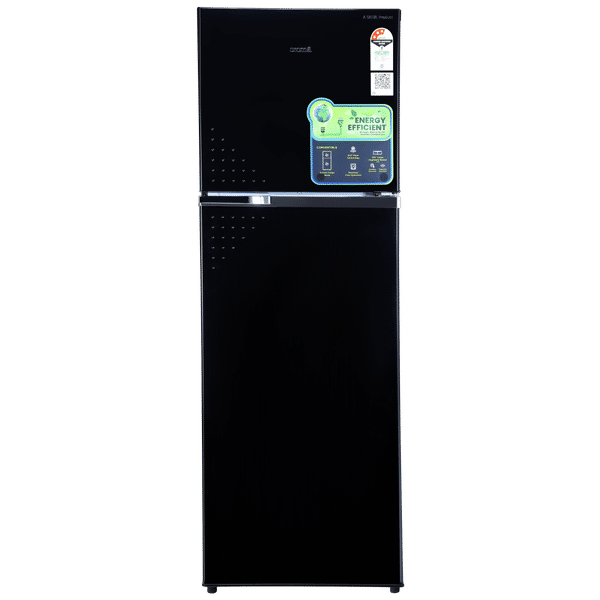Croma 274 Litres 3 Star Frost Free Double Door Convertible Refrigerator with Inverter Technology (CRLR274FID276254, Black Uniglass)_1