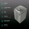 White Westinghouse 7.5 kg Fully Automatic Top Load Washing Machine (HDT7500, Anti Vibration Technology, Grey)_2
