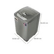 White Westinghouse 7.5 kg Fully Automatic Top Load Washing Machine (HDT7500, Anti Vibration Technology, Grey)_3