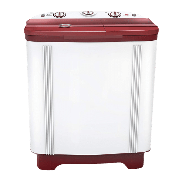 White Westinghouse 6.5 kg Semi-Automatic Washing Machine with Lint Filter (CSW6500, White/Maroon)_1