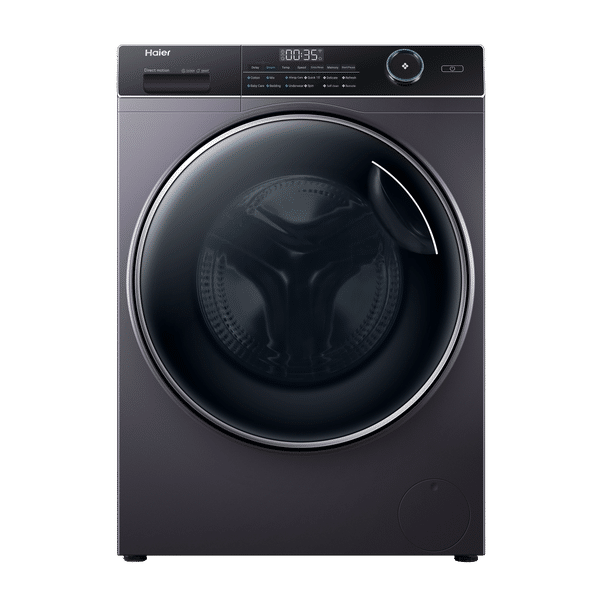Haier 8 kg Fully Automatic Front Load Washing Machine (HW80-DM14959CS6U1, Direct Motion Motor, Starry Silver)_1