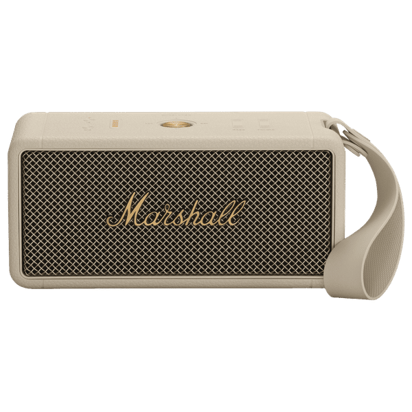 Marshall Middleton Portable Bluetooth Speaker (IP67 Water Resistant, 20 Plus Hours Playtime, Stereo Channel, Cream)_1