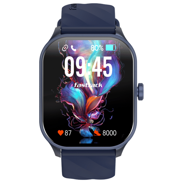 Fastrack Reflex Play Plus Power Smartwatch with Bluetooth Calling (49.78mm Super AMOLED Display, IP68 Water Resistant, Blue Strap)_1