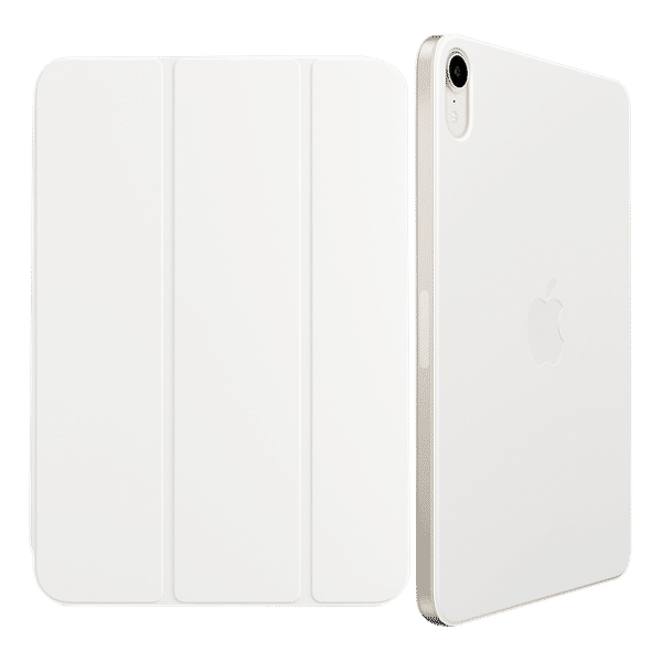 Apple Smart Leather Folio Case for Apple iPad Mini (6th Gen) 8.3 Inch (Magnetic Attachments, White)_1