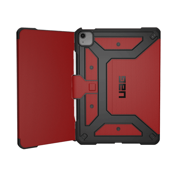 UAG Metropolis Series Polyurethane, TPU Flip Cover for Apple iPad Air 10.9 Inch (4th Gen) (Feather-Light Composite Construction, Magma)_1