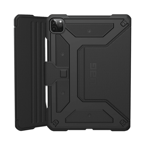 UAG Metropolis Series Polyurethane, TPU Flip Cover for Apple iPad Pro 12.9 Inch (4th Gen) (Feather-Light Composite Construction, Black)_1