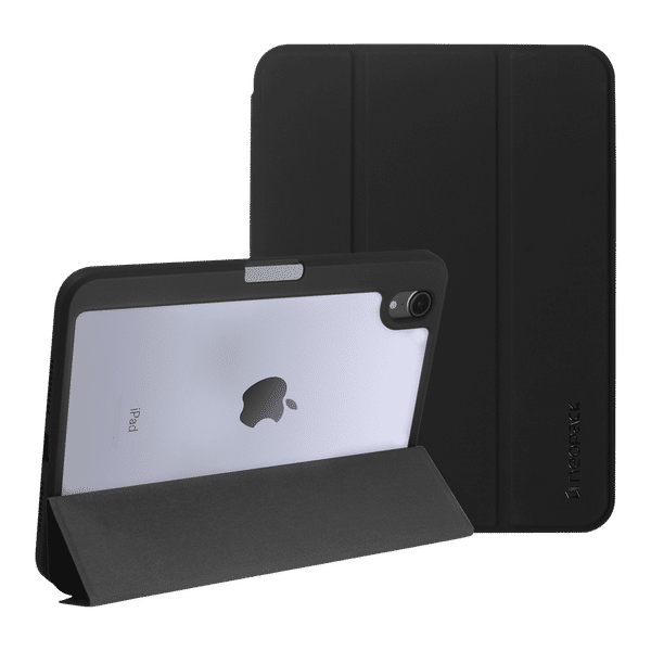Neopack Delta TPU Flip Cover for Apple iPad (All Gen) (With Pencil Holder, Black)_1