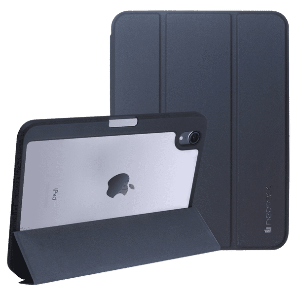 Neopack Delta TPU Back Case for Apple iPad (All Gen) (With Pencil Holder, Midnight Blue)_1