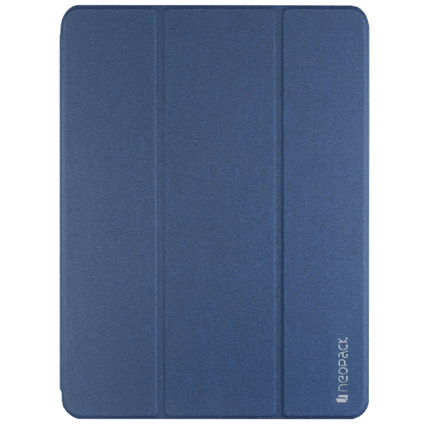 Neopack Delta Polyurethane Flip Cover for Apple iPad Pro (4th Gen) (Magnetic Closing Flap, Midnight Blue)_1