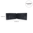 Portronics Chicklet Bluetooth Foldable Keyboard for Android, Windows Tablets & iPads (Power Saving Mode, Black)_2