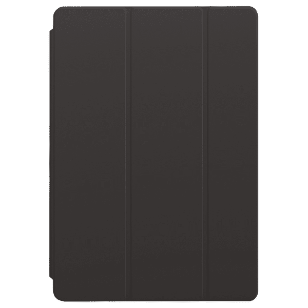 Apple Smart Polyurethane Flip Cover for Apple iPad (9th, 8th & 7th Gen) 10.2 Inch, iPad Air (3rd Gen) 10.2 Inch, iPad Pro 10.2 Inch (Magnetic Attachments, Black)_1