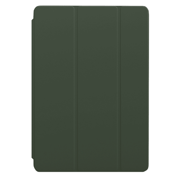 Apple Smart Polyurethane Flip Cover for Apple iPad (9th, 8th & 7th Gen), iPad Air (3rd Gen), iPad Pro (Magnetic Attachments, Cyprus Green)_1