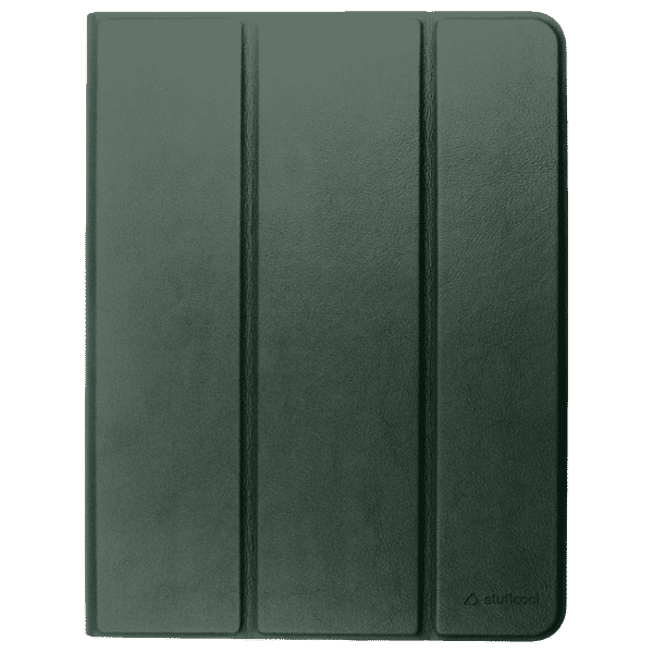 Stuffcool Flex Faux Leather Flip Cover for Apple iPad 10.9, iPad Pro 11 Inch (Built-in Pencil Holder, Green)_1