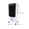 Croma AZ75 75 Litres Desert Air Cooler (Anti-bacterial Honeycomb Pad & Tank, CRLC75LRCA231001, White & Black)_2