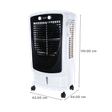 Croma AZ60 60 Litres Desert Air Cooler with Inverter Compatible (Evaporative Cooling Technology, White & Black)_2