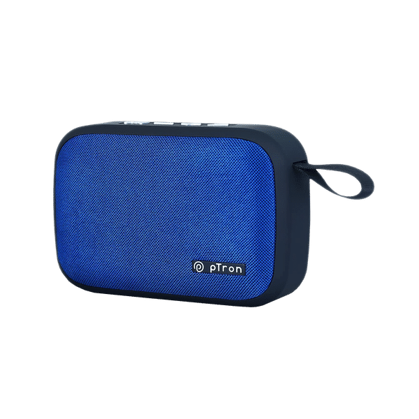pTron Sonor Evo 5 Watt Portable Bluetooth Speaker (Integrated Music, Call Control, Blue)_1
