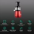 Hurom HP Series 150 Watt 1 Jar Cold Press Slow Juicer (43 RPM, Double-Edged Auger, Ferrari Red)_2
