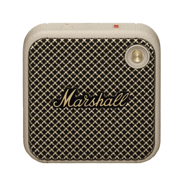 Marshall Willen Portable Bluetooth Speaker (IP67 Water & Dust Resistant, 15 Hours of Playback Time, Mono Channel, Cream)_1