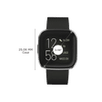 fitbit Versa 2 Smartwatch (Color AMOLED Touchscreen Display, FB507BKBK, Black/Carbon, Elastomer Band)_3