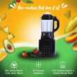 WONDERCHEF Nutri Cook 1250 Watt 1 Jar Heater Blender (24000 RPM, 9 Pre-set Functions, Black)_4