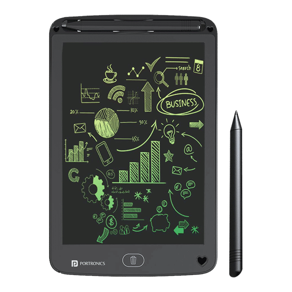 PORTRONICS Ruffpad 12M eWriter Tablet (12 Inch, Black)_1