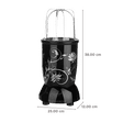 WONDERCHEF Nutri-Blend 400 Watt 4 Jars Juicer Mixer Grinder (22000 RPM, Hands-Free Operation, Black)_3