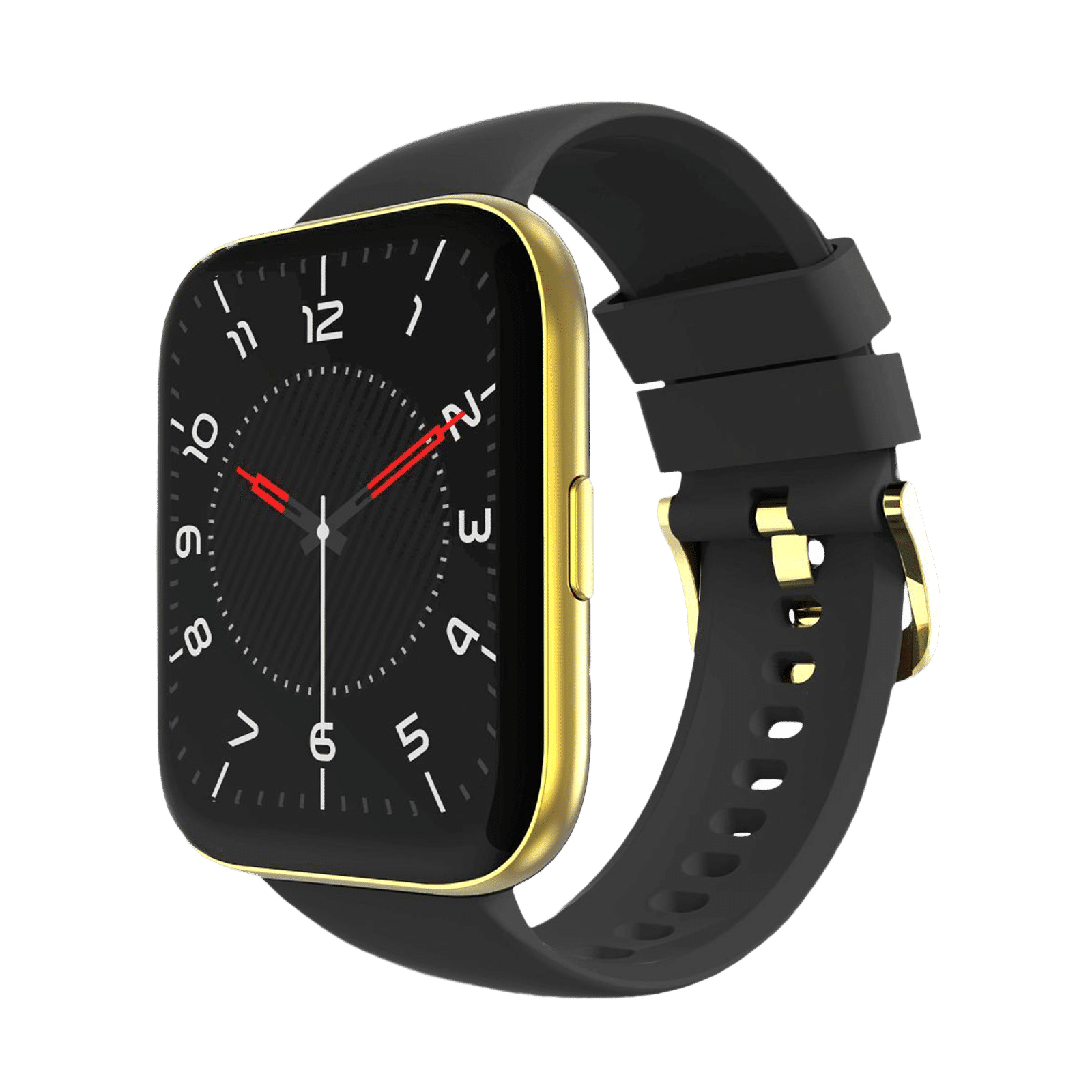 Croma Squad TS Smartwatch with Bluetooth Calling (46.9mm LCD Display, IP68  Water Resistant, Black Strap)