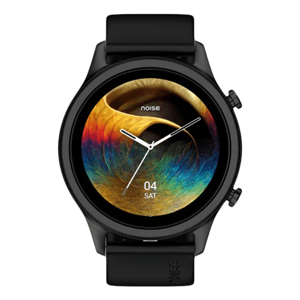 noise NoiseFit Evolve 3 Smartwatch with Bluetooth Calling (36.32mm AMOLED Display, IP68 Water Resistant, Carbon Black Strap)_1