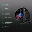 noise NoiseFit Evolve 3 Smartwatch with Bluetooth Calling (36.32mm AMOLED Display, IP68 Water Resistant, Carbon Black Strap)_2