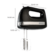 USHA HM 3732 300 Watt 5 Speed Hand Mixer with 2 Attachments (Turbo Setting, Black)_3