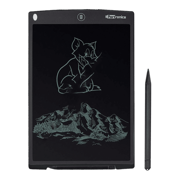PORTRONICS 12D Ruffpad eWriter Tablet (12 Inch, Black)_1
