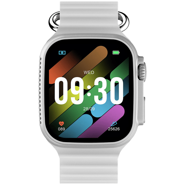 FIRE-BOLTT Warrior Smartwatch with Bluetooth Calling (49.7mm TFT HD Display, IP67 Water Resistant, Grey Strap)_1