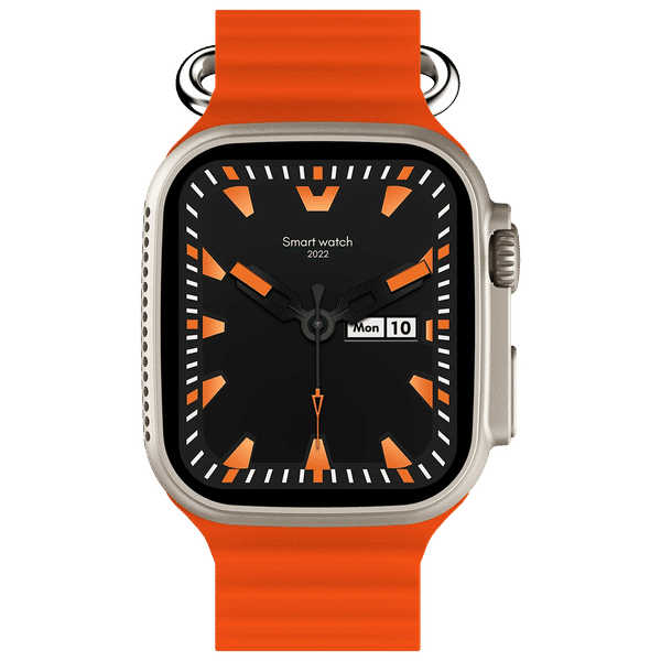 FIRE-BOLTT Warrior Smartwatch with Bluetooth Calling (49.7mm TFT HD Display, IP67 Water Resistant, Orange Strap)_1