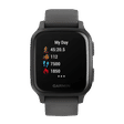 GARMIN Venu Sq Smartwatch with Activity Tracker (33.1mm with MIP Display, Water Resistant, Shadow Gray & Slate Strap)_1