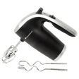 WONDERCHEF Onyx 300 Watt 5 Speed Hand Mixer with 2 Attachments (Ergonomic Handle, Black/Silver)_1