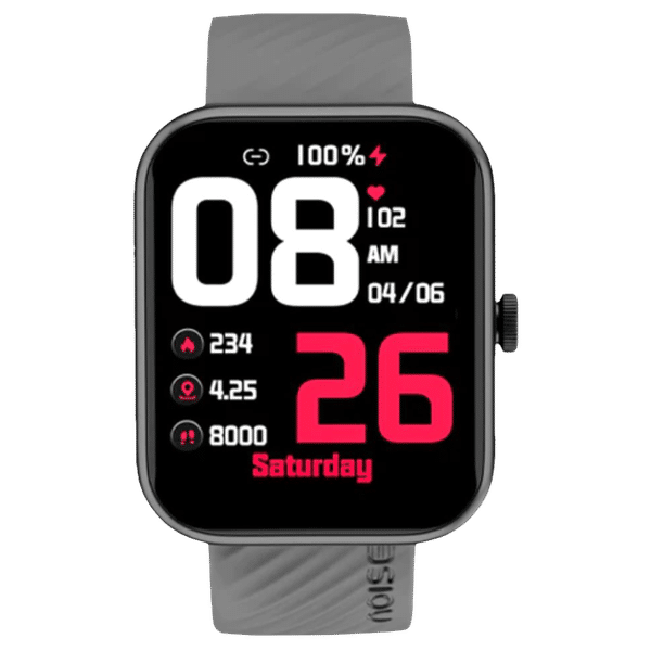 noise ColorFit Victor Smartwatch with Bluetooth Calling (46.9mm TFT LCD Display, IP68 Waterproof, Grey Strap)_1