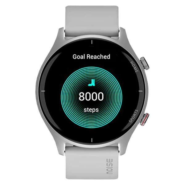 noise NoiseFit Twist Smartwatch with Bluetooth Calling (35mm TFT Display, IP68 Water Resistant, Silver Grey Strap)_1