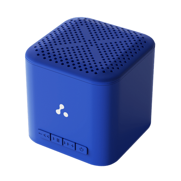 ambrane Evoke Cube Plus 5W Portable Bluetooth Speaker (12 Hours Playback Time, Blue)_1