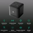 ambrane Evoke Cube Plus 5W Portable Bluetooth Speaker (12 Hours Playback Time, Black)_2