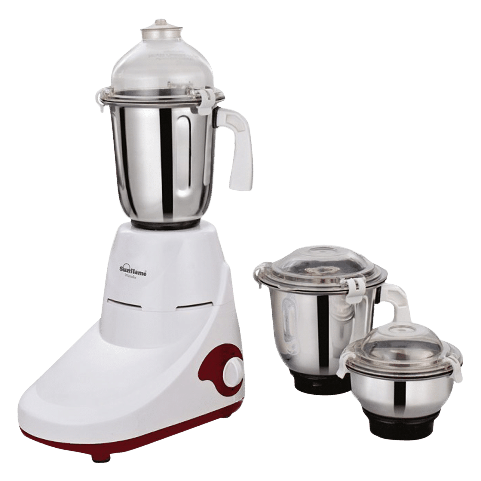 Sunflame Wonder 750 Watt 3 Jars Mixer Grinder (Overload Protection, White)