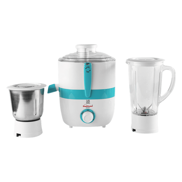 Sunflame Xpert 500 Watt 2 Jars Juicer Mixer Grinder (3 Speed Control with Incher, White)_1