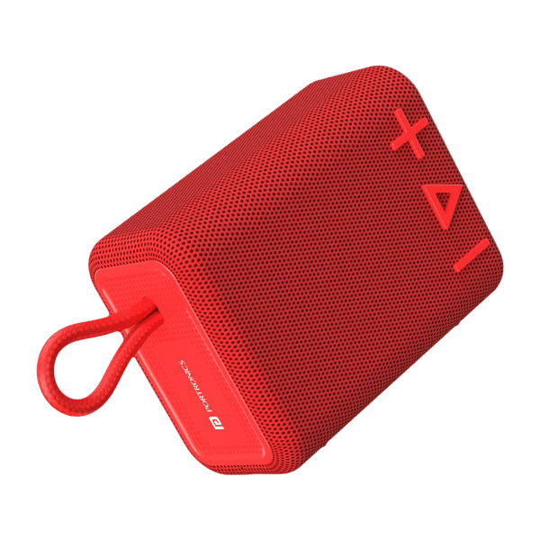 PORTRONICS Breeze 4 5W Portable Bluetooth Speaker (IPX6 Water Resistant, Impactful Audio Output, Mono Channel, Red)_1