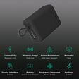 PORTRONICS Breeze 4 5W Portable Bluetooth Speaker (IPX6 Water Resistant, Impactful Audio Output, Mono Channel, Black)_2